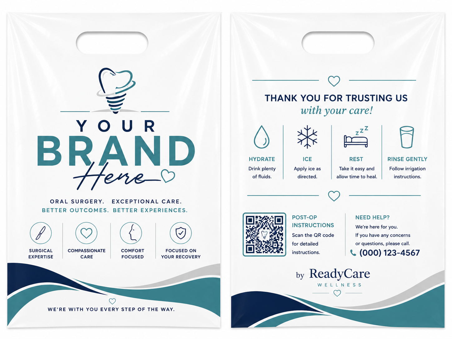 Custom branded bag - surgical expertise design